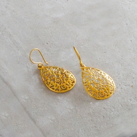 Ethnic earrings golden jewel