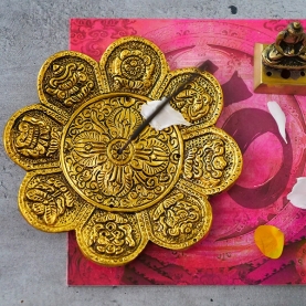 Buddhist luck Incense stick holder golden