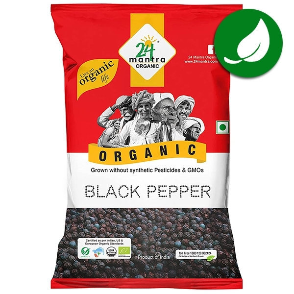 Peppercorns black Indian organic spice 50g