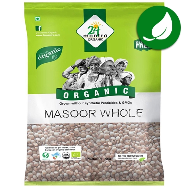 Lentilles rouges Masoor Dal sabut bio 500g