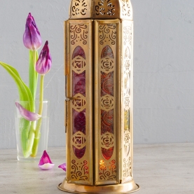 Oriental metal lantern Seven chakras
