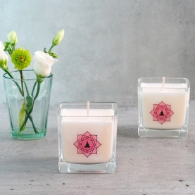 Scented vegetal wax candle Lotus and vanilla