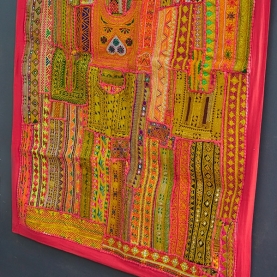 Patchwork mural indien