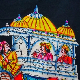 Peinture indienne sur tissu