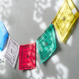 Tibetan prayer flags 5 colors