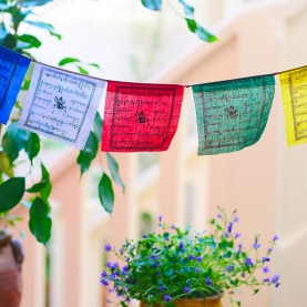 Tibetan prayer flags 5 colors