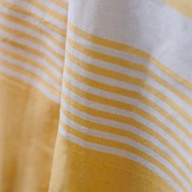 Indian pure cotton handcrafted towel yellow