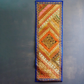 Indian handcrafted wall hanging Zari dark blue