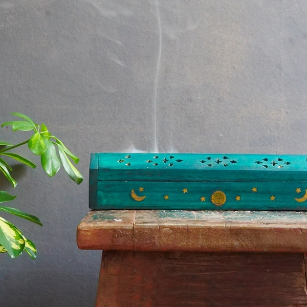 Incense sticks box Agarbatti green color