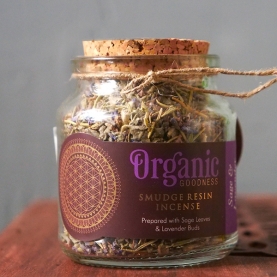 Encens résine Organic Goodness sauge et lavance 100g