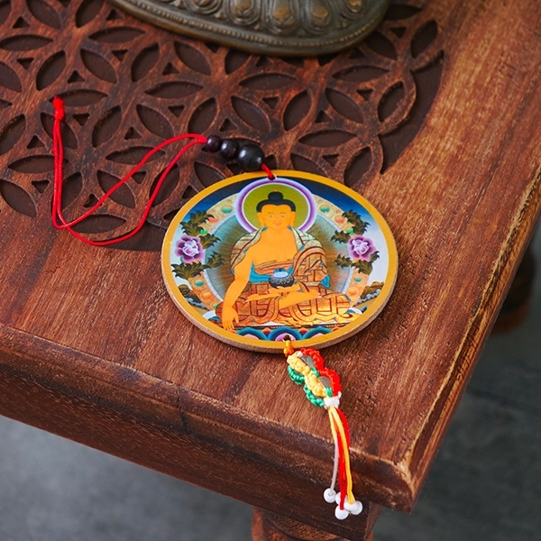 Mobile Bouddha et Dorje pendentif