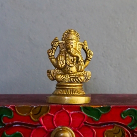 Statuette dieu hindou en laiton Ganesh