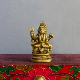 Indian hindu god Shiva brass statue