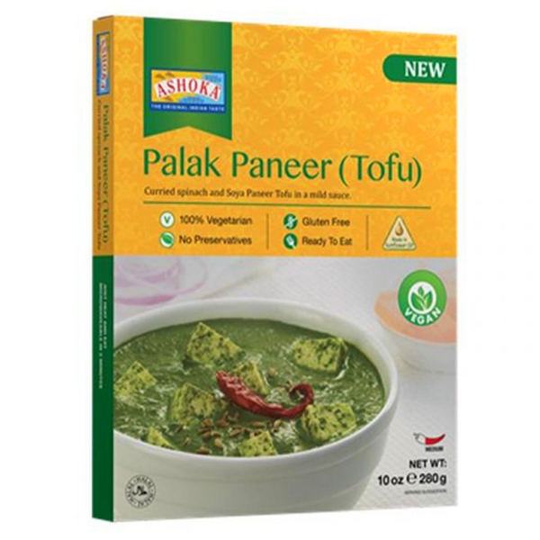 Indian vegan Palak paneer (tofu) dish 280g
