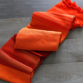 Couverture de canapé coton indien orange