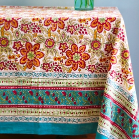 Indian handcrafted printed table cover