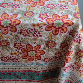 Indian handcrafted printed table cover