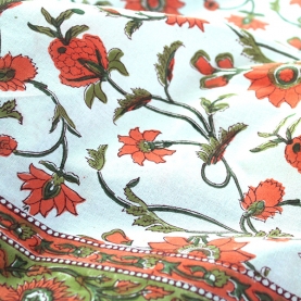 Nappe indienne coton imprimée