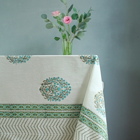 Indian handcrafted printed table cover