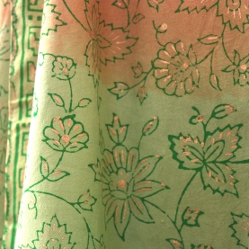 Indian cotton skirt Sanganeri print