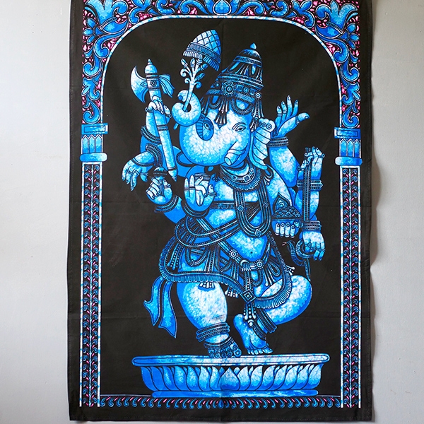 Indian painted wall hanging Ganesh