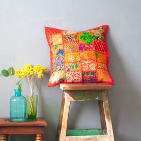 Indian handcrafted cushion cover