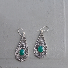 Indian ethnic earrings silver color