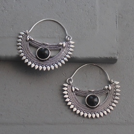 Indian ethnic earrings silver color