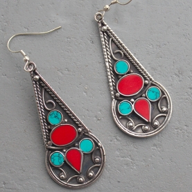 Boucles d'oreilles indiennes boho