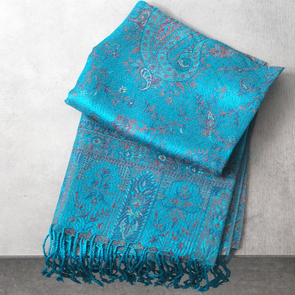 Écharpe Indienne Beige main image 1