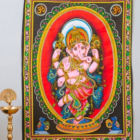 Tissu mural indien Ganesh