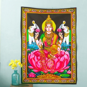 Indian painted wall hanging Lakshmi
