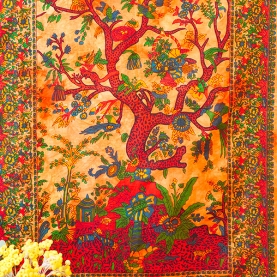 Tissu mural indien Arbre de vie