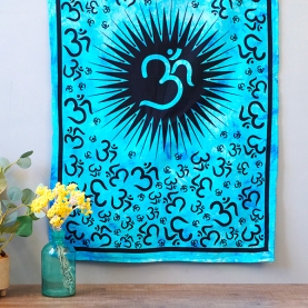 Indian wall hanging OM blue