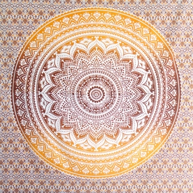 Indian cotton wall hanging Lotus