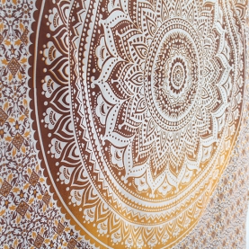Indian cotton wall hanging Lotus