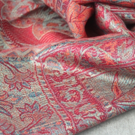 Indian cotton scarf embroidered