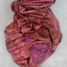 Indian scarf mangoes design pink and orange