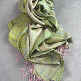 Indian cotton scarf embroidered