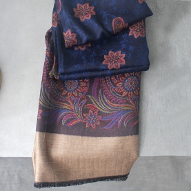 Indian Jamawar cotton scarf