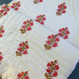 Indian cotton vegetal quilt