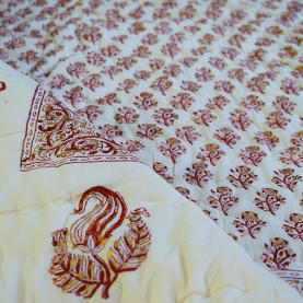 Indian vegetal cotton quilt Rajai