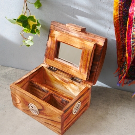 Handcrafted wooden jewelry box