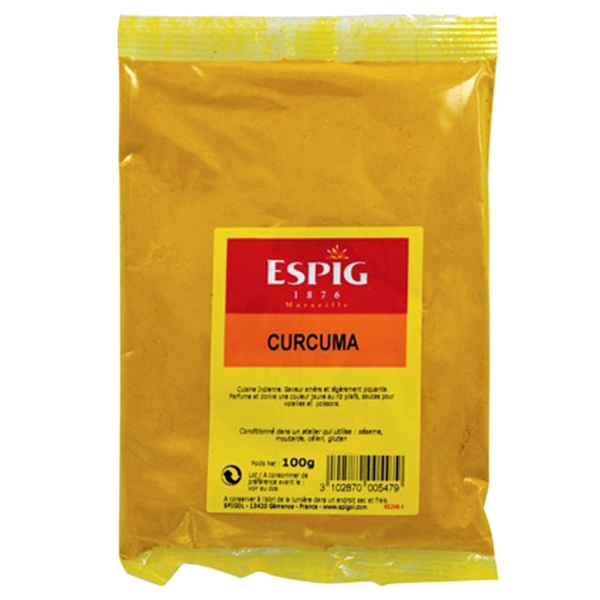 Curcuma en poudre 100g épice indienne