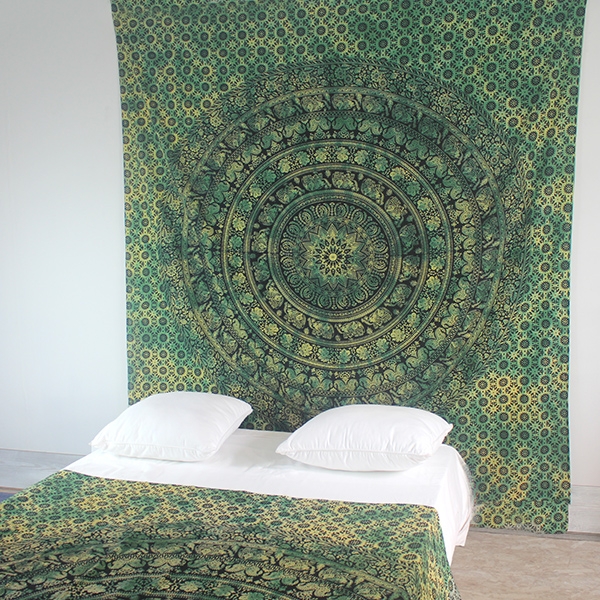 Tenture Murale Mandala Vert