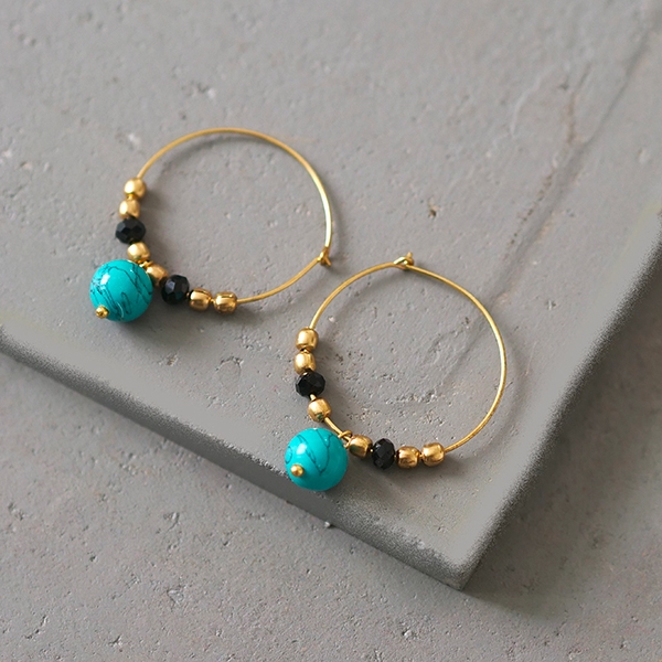 Ensemble de boucles d'oreilles Kundan en or rose/Bijoux