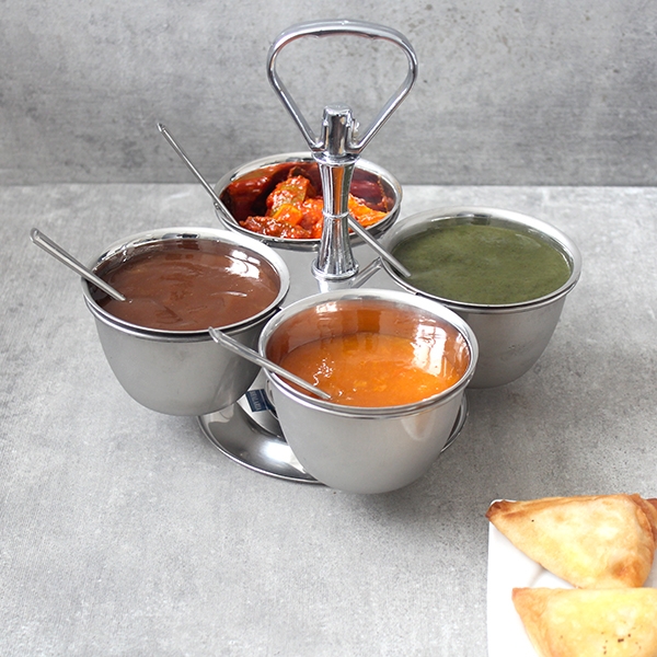 Indian Chutney dani or Pickles set 4 in 1