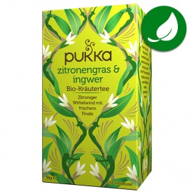 Tisane Pukka tea Citronnelle gingembre biologique