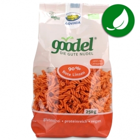 Vegan noodles with organic red lentils 250g