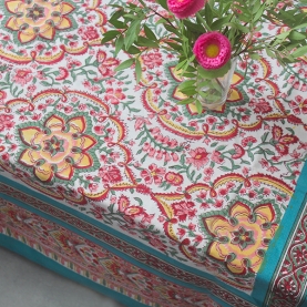 Indian handcrafted printed table cover